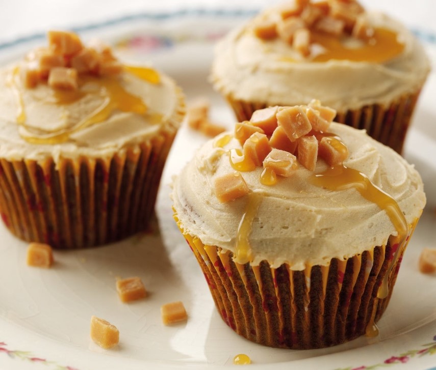 English Sticky Toffee Cupcakes