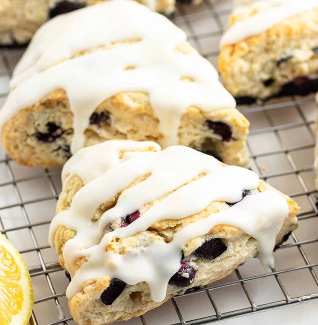 Lemon Blueberry Scones Recipe