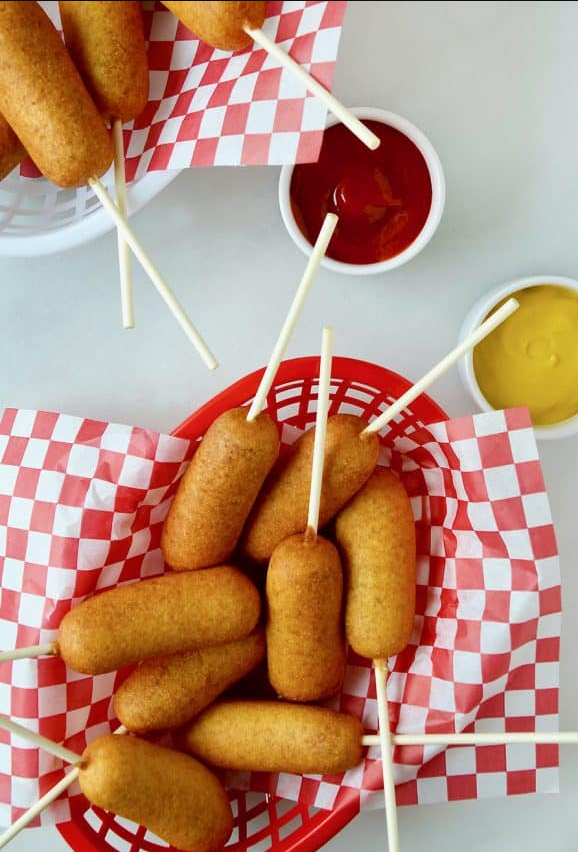 Homemade American Corn Dogs