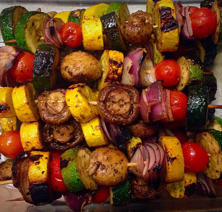 Perfectly Grilled BBQ Veggie Skewers