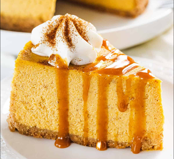 Classic American Pumpkin Cheesecake 