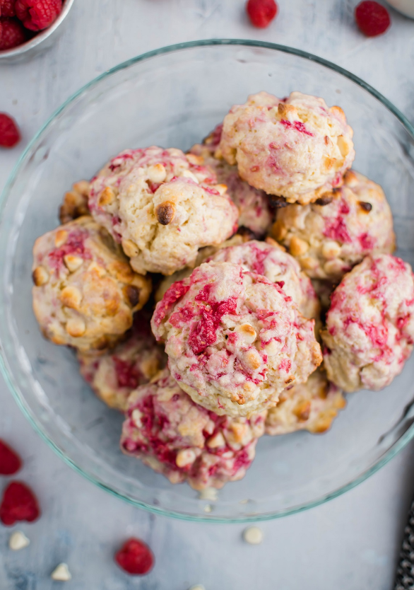 Raspberry White Chocolate Scones