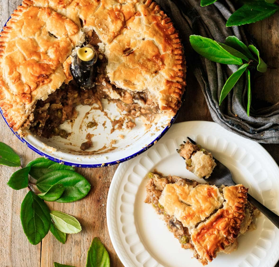 Savory Chicken and Mushroom Pie 