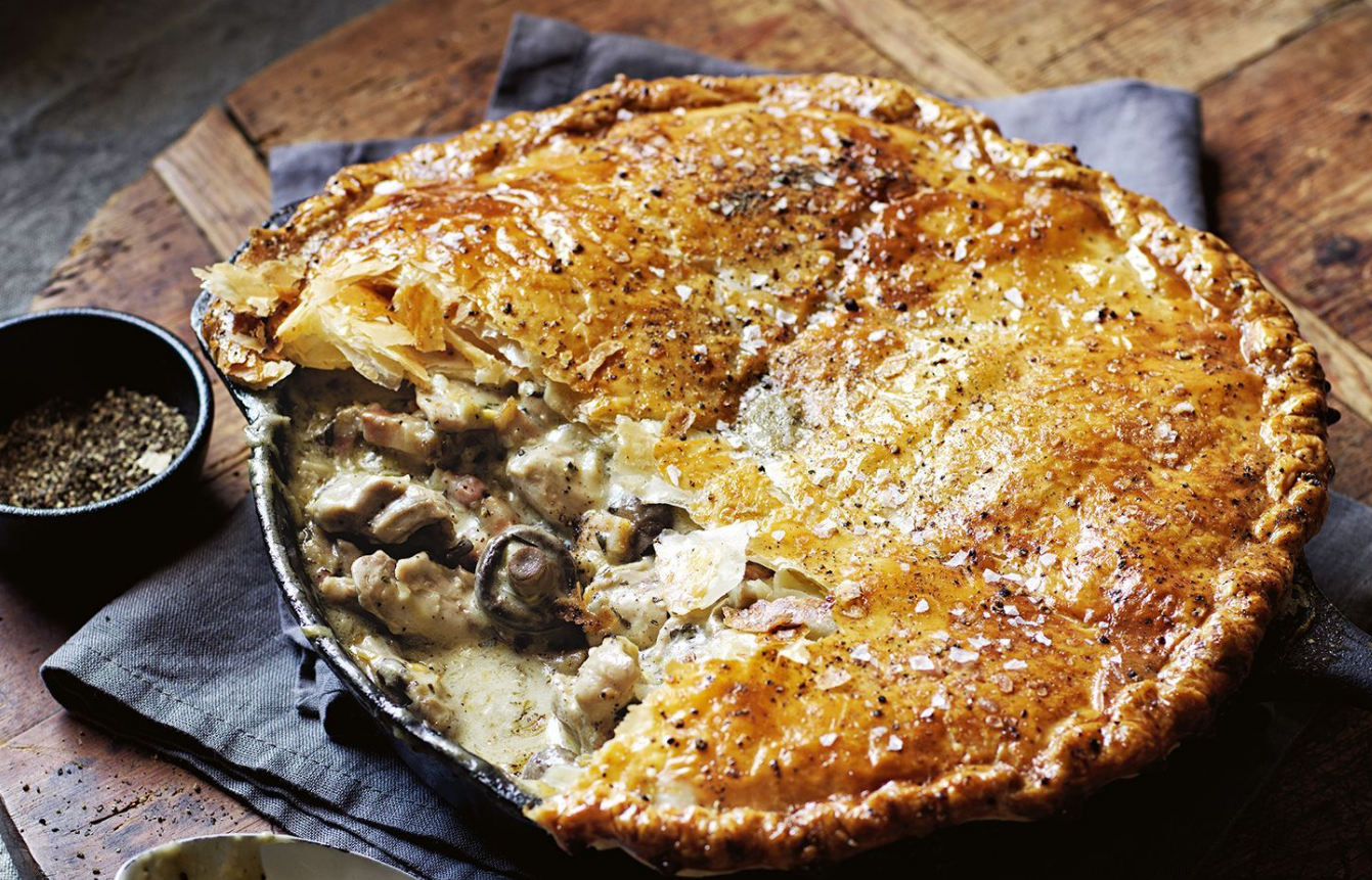 Savory Chicken and Mushroom Pie