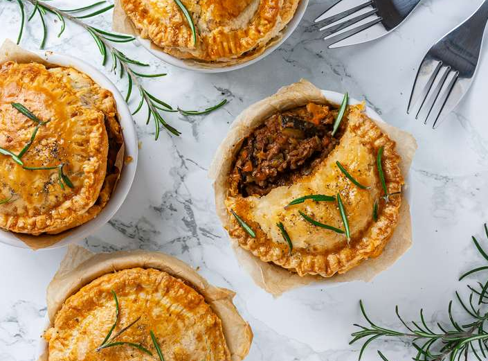 Savory Lamb and Mint Pie