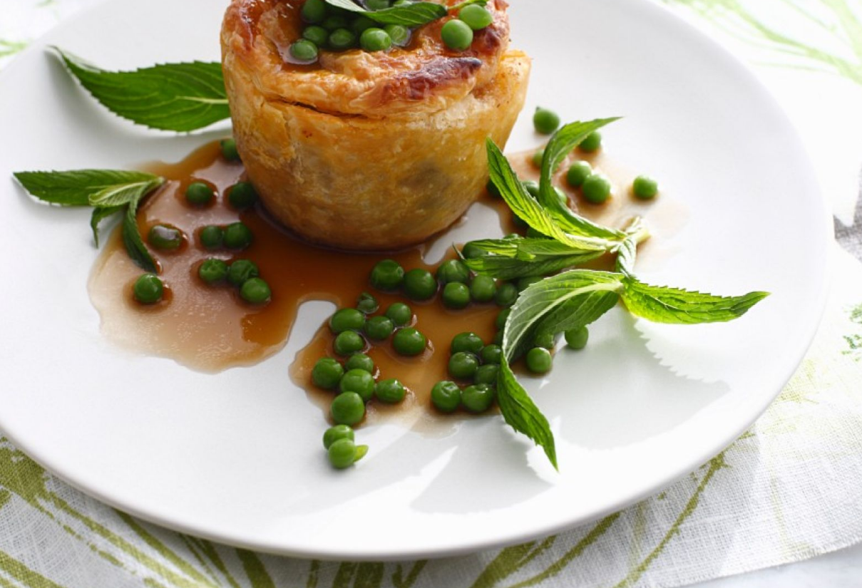 Savory Lamb and Mint Pie